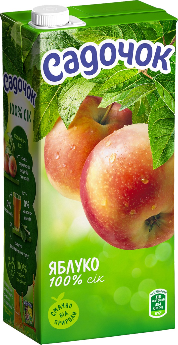 Садочок Сік Яблуко 0.95л